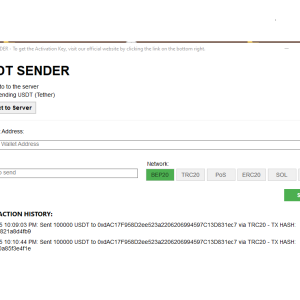 Crypto flasher: fake USDT sending software